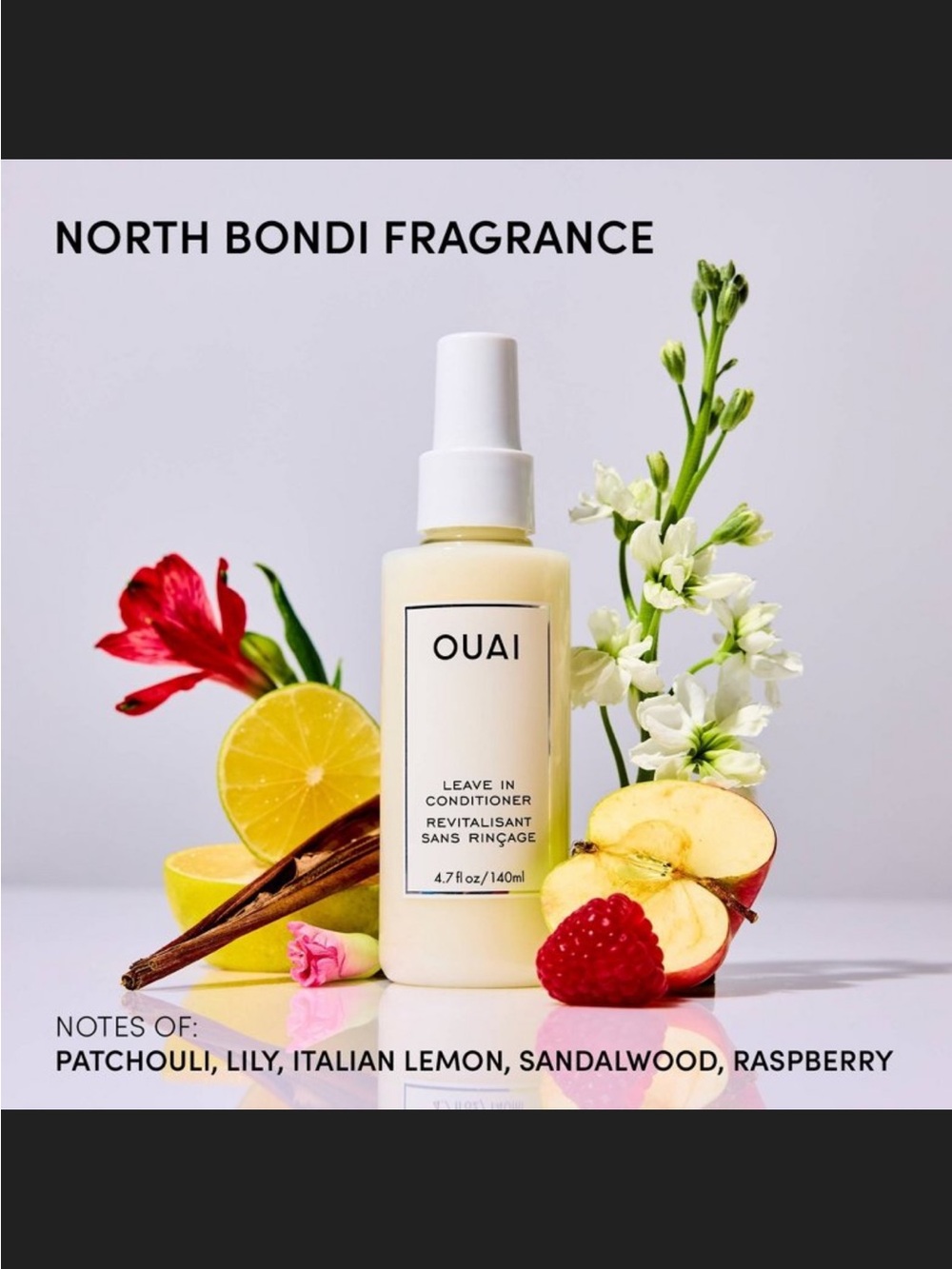 New OUAI Leave in conditioner Detangling Heat protection spray 4.7 fl oz